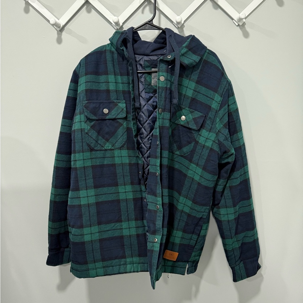 Mens flannel coat size large
